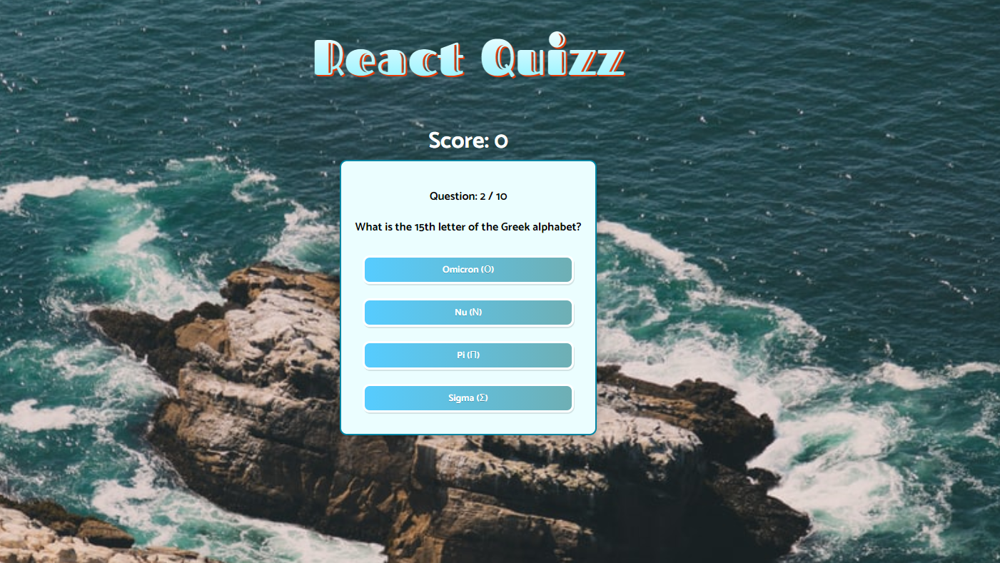 React Quiz Game