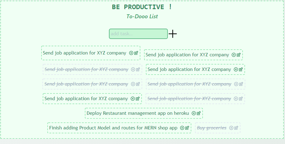 React To-do Application